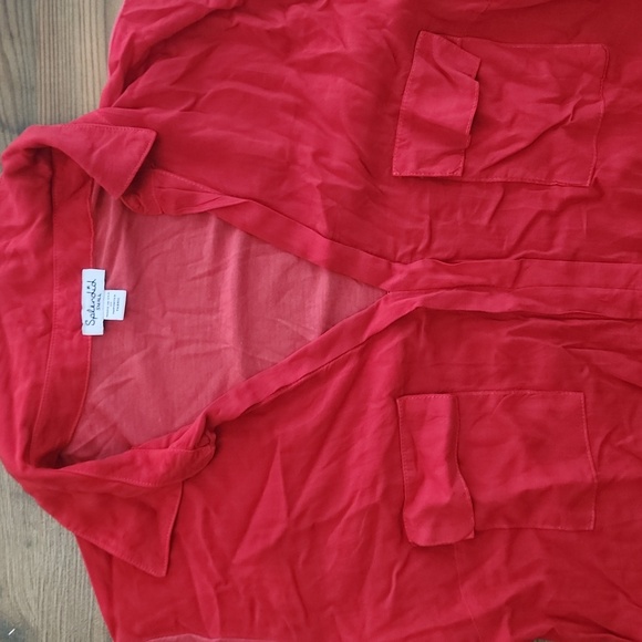 ♻️Splendid 3/4 Roll Sleeve‎ Top Size Small - Picture 3 of 6